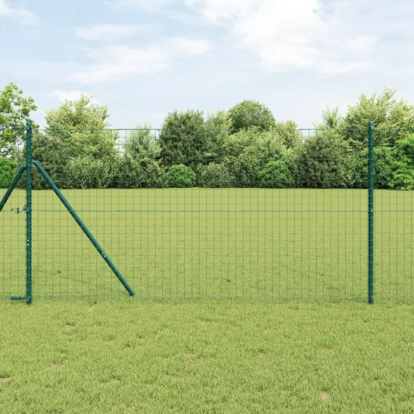 Gossi stalpi de gard, 52 buc., verde, Ø32 mm, 190 cm, otel zincat