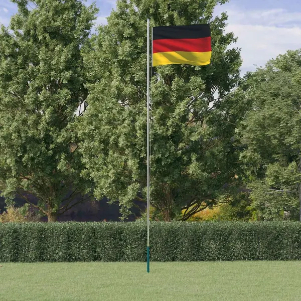 Gossi steag germania si stalp din aluminiu, 6,23 m