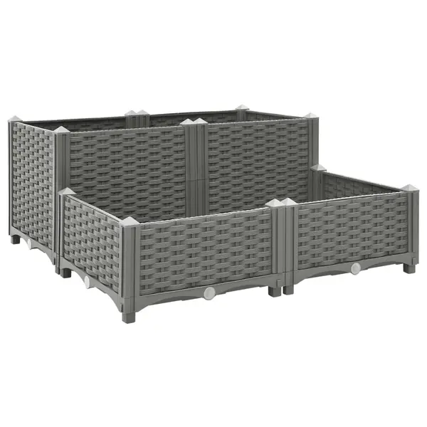 Gossi strat inaltat, 80x80x38 cm, polipropilena