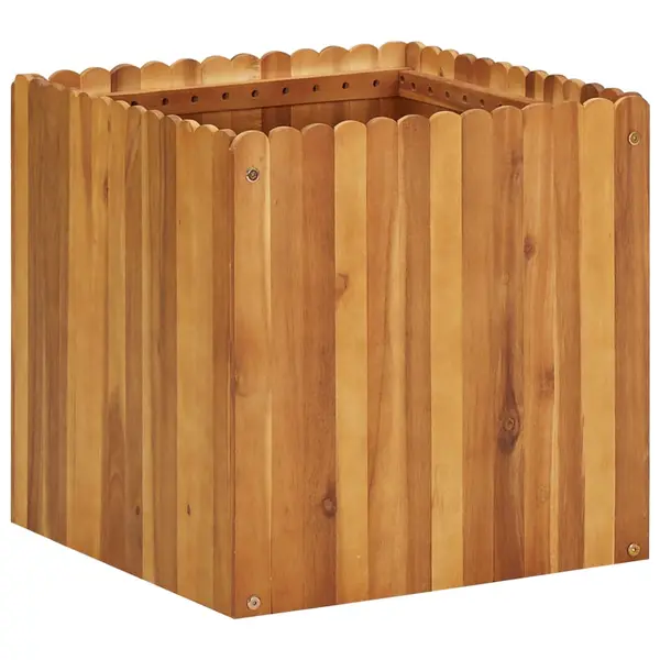 Gossi strat inaltat de gradina, 50 x 50 x 50 cm, lemn masiv de acacia