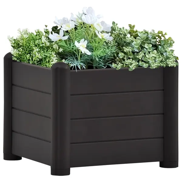 Gossi strat inaltat de gradina, antracit, 43 x 43 x 35 cm, pp