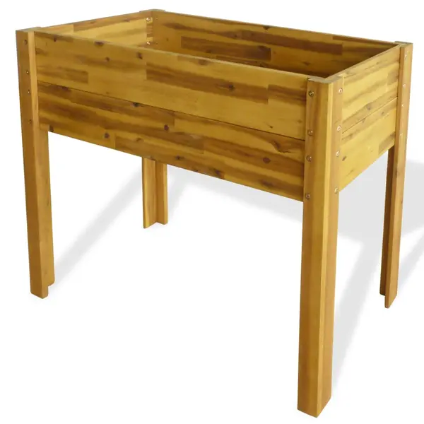 Gossi strat inaltat de gradina, lemn masiv de acacia