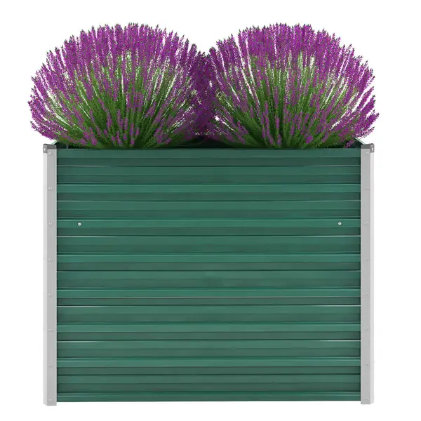Gossi strat inaltat de gradina, verde, 100x40x77 cm, otel galvanizat