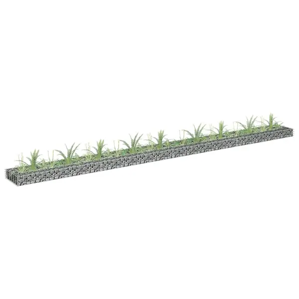 Gossi strat inaltat gabion, 360x30x10 cm, otel galvanizat