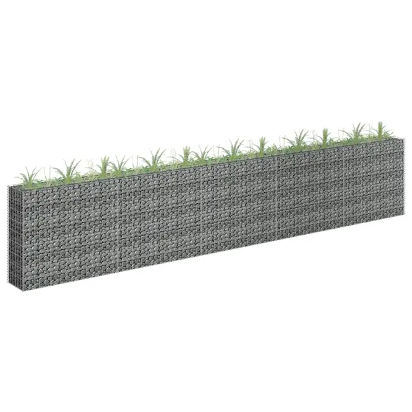 Gossi strat inaltat gabion, 450 x 30 x 90 cm, otel inoxidabil