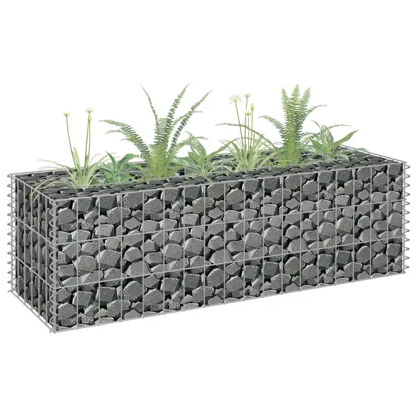 Gossi strat inaltat gabion, 90 x 30 x 30 cm, otel galvanizat