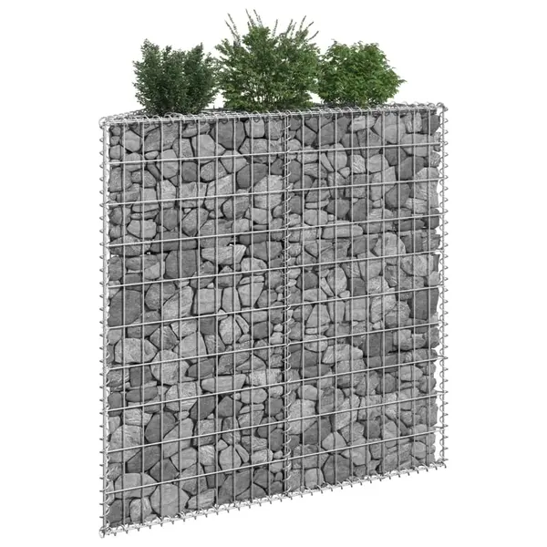 Gossi strat inaltat gabion trapez, 100x20x100 cm, otel galvanizat