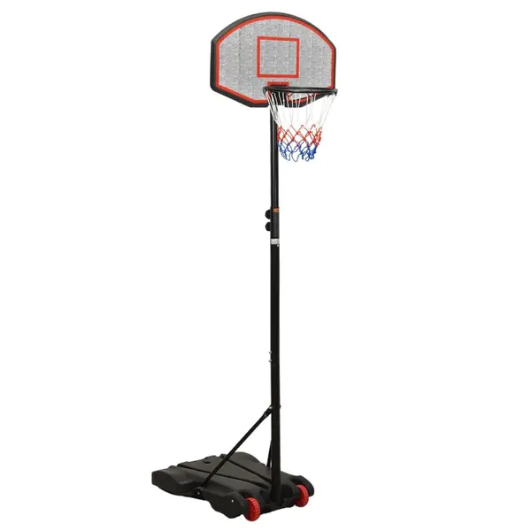 Gossi suport cu cos de baschet, negru, 216-250 cm, polietilena