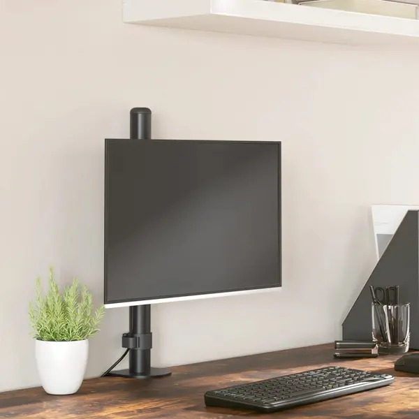 Gossi suport de perete pentru monitor vesa 75/100 mm, negru, otel