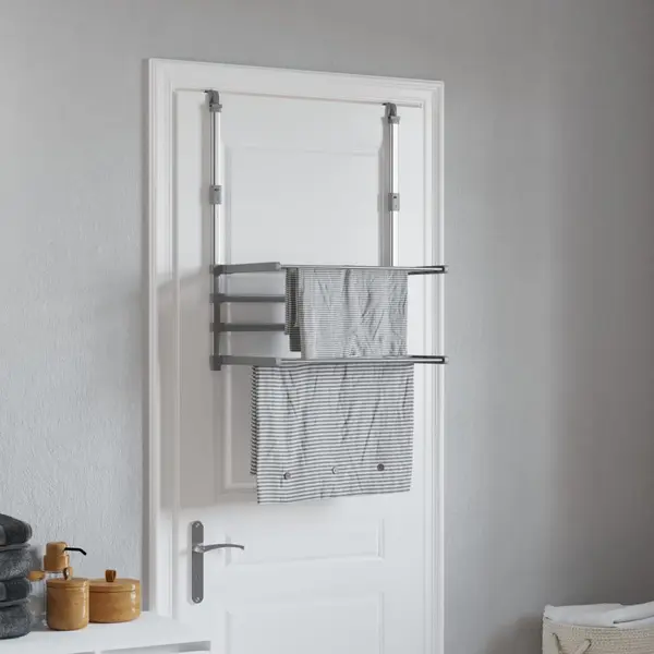 Gossi suport de uscare pentru balcon, 54x25x42 cm, aluminiu