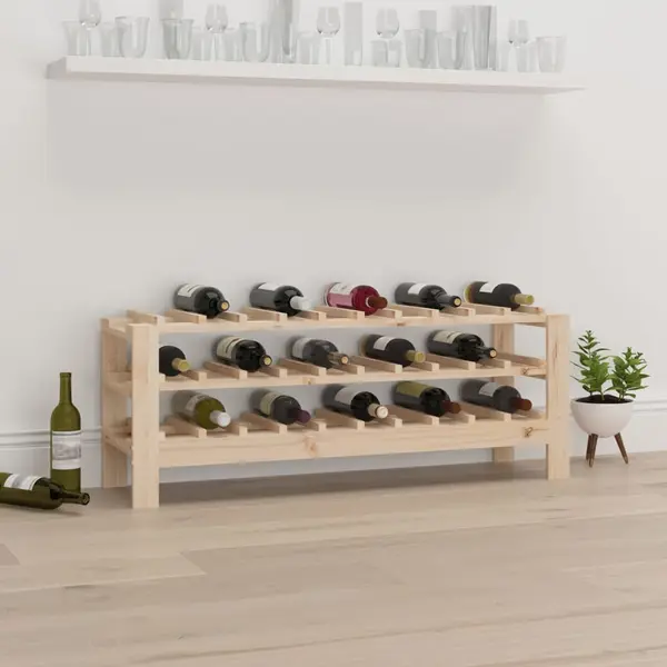 Gossi suport de vinuri, 109,5x30x42 cm, lemn masiv de pin