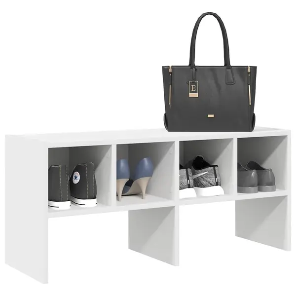 Gossi suport pantofi stivuibil alb 89,5x30x40 cm