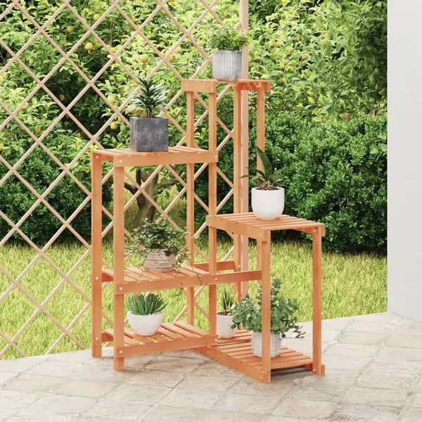 Gossi suport pentru flori, 62,5x61,5x101,5 cm, lemn masiv de brad