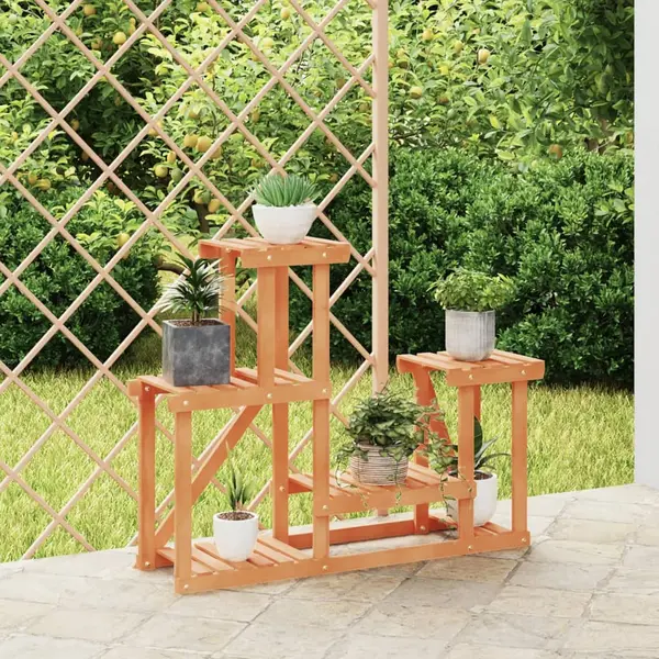 Gossi suport pentru flori, 90x25x73,5 cm, lemn masiv de brad