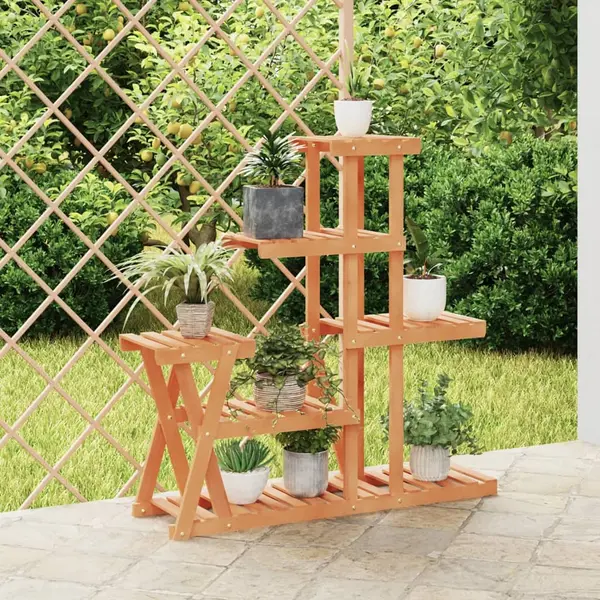 Gossi suport pentru flori, 95 x 25 x 96 cm, lemn masiv de brad