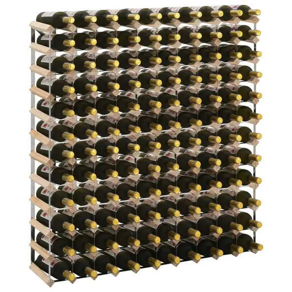 Gossi suport sticle de vin pentru 120 sticle, lemn masiv de pin