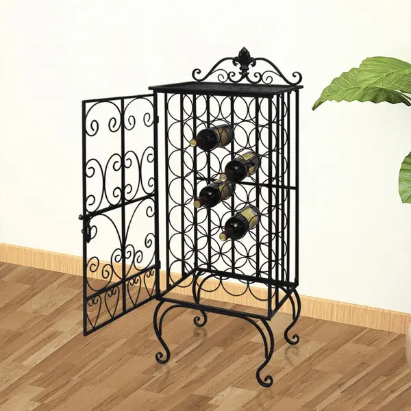 Gossi suport sticle de vin pentru 28 de sticle, metal