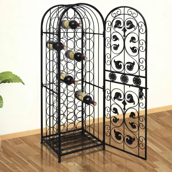 Gossi suport sticle de vin pentru 45 de sticle, metal