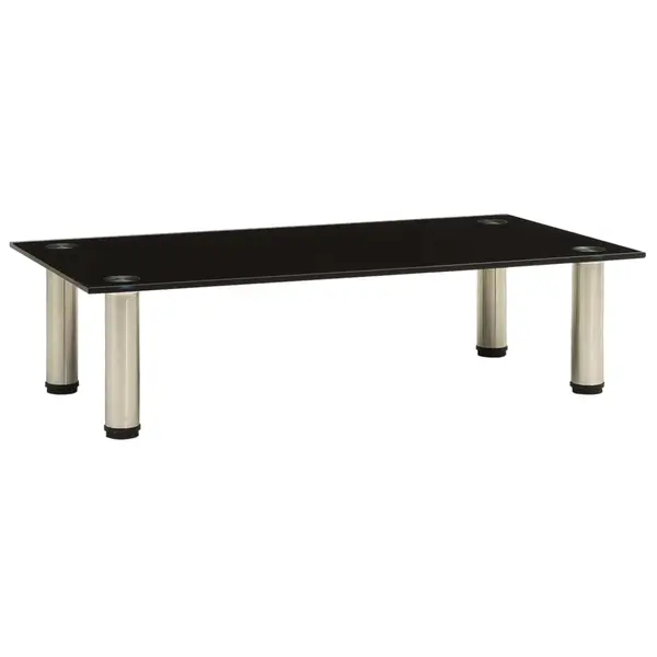 Gossi suport tv, negru, 60 x 35 x 17 cm, sticla securizata