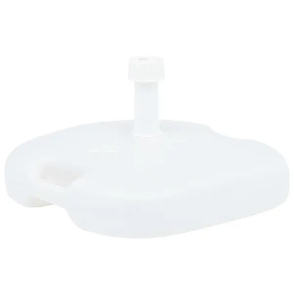 Gossi suport umbrela, alb, 16 l, plastic, umplere cu nisip/apa