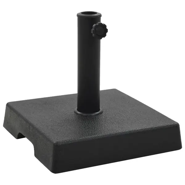 Gossi suport umbrela de soare, negru, 8 kg, polirasina, patrat