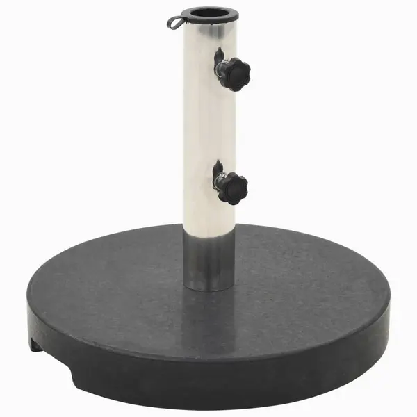 Gossi suport umbrela de soare, negru, granit, 20 kg, rotund
