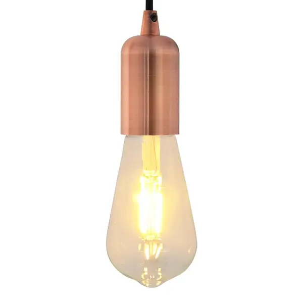 Gossi suporturi de lampa 2 buc rosu bronz e27