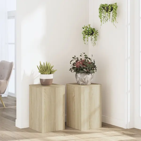 Gossi suporturi de plante 2 buc. sonoma 30x30x50 cm lemn prelucrat