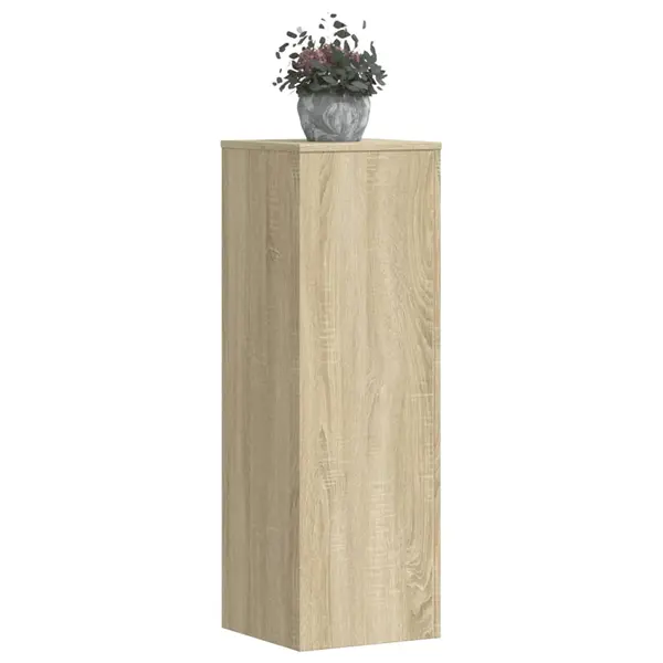 Gossi suporturi plante 2 buc stejar sonoma 33x33x100cm lemn prelucrat