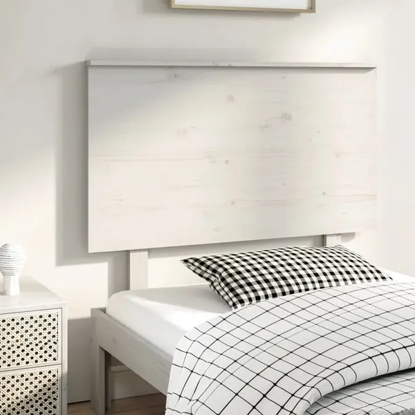 Gossi tablie de pat, alb, 94x6x82,5 cm, lemn masiv de pin