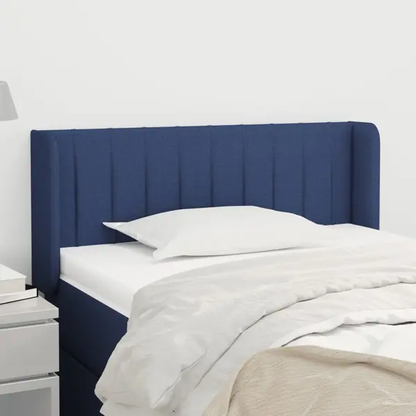Gossi tablie de pat cu aripioare albastru 103x16x78/88 cm textil