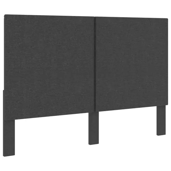 Gossi tablie de pat, gri inchis, 160 x 200 cm, material textil
