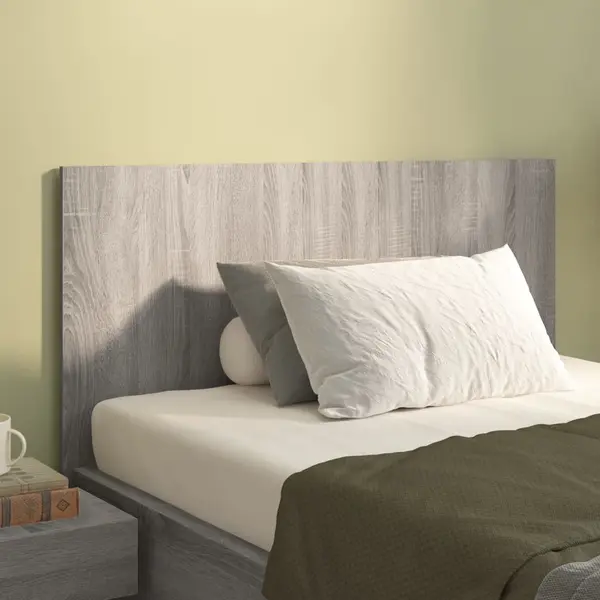 Gossi tablie de pat, gri sonoma, 120x1,5x80 cm, lemn compozit