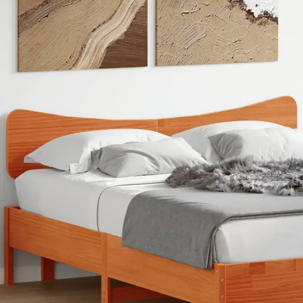 Gossi tablie de pat, maro ceruit, 150 cm, lemn masiv de pin