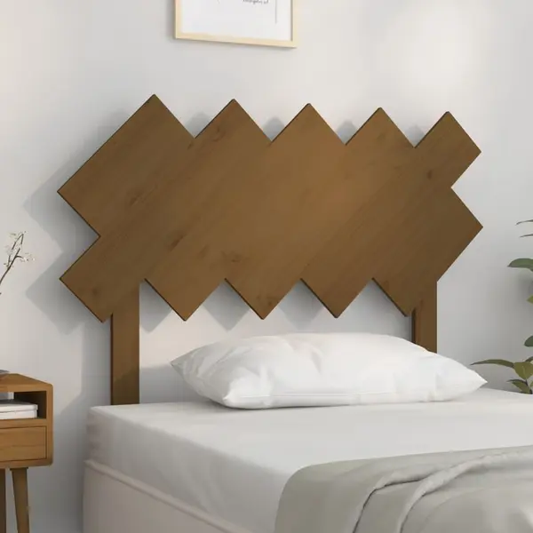Gossi tablie de pat, maro miere, 104x3x80,5 cm, lemn masiv de pin