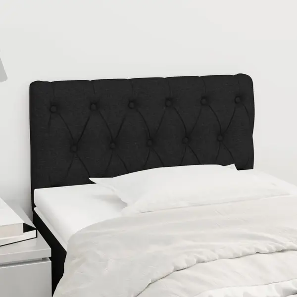 Gossi tablie de pat, negru, 80x7x78/88 cm, textil