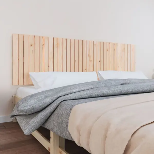 Gossi tablie de pat pentru perete, 204x3x60 cm, lemn masiv de pin