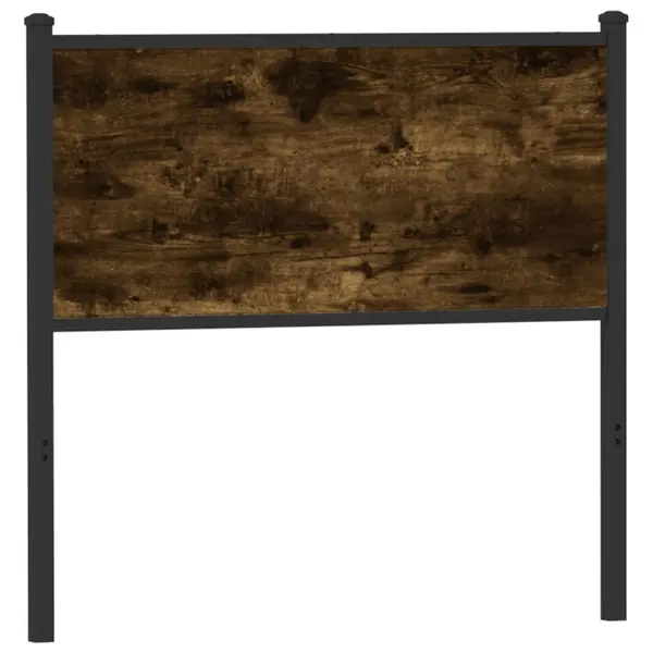 Gossi tablie de pat, stejar fumuriu, 90 cm, lemn prelucrat si otel