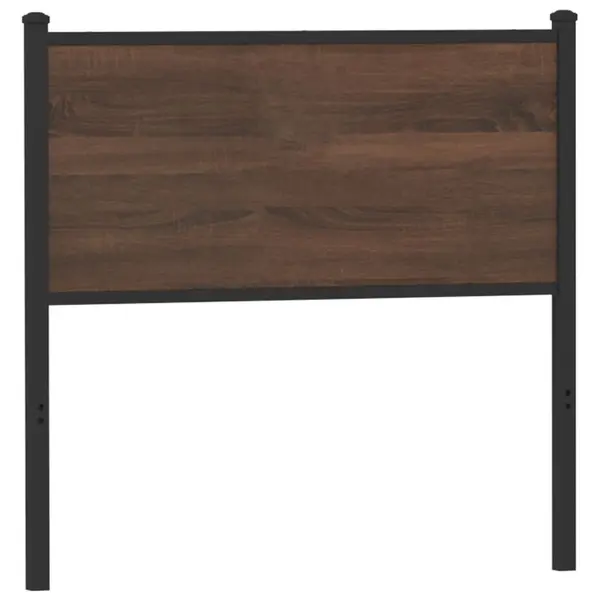 Gossi tablie de pat, stejar maro, 90 cm, lemn prelucrat si otel