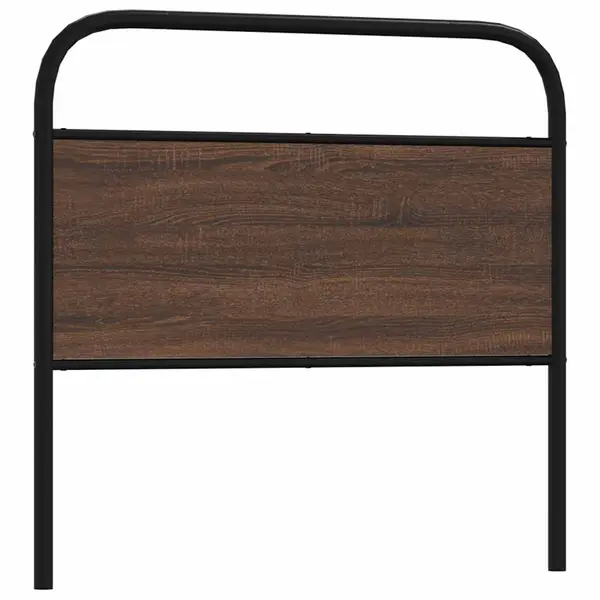Gossi tablie de pat, stejar maro, 90 cm, lemn prelucrat si otel