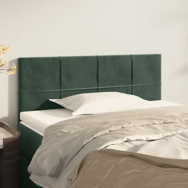 Gossi tablie de pat, verde inchis, 100x5x78/88 cm, catifea