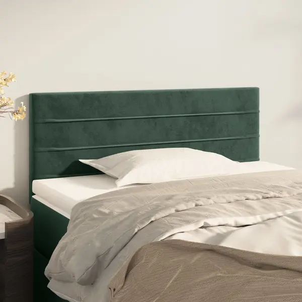 Gossi tablie de pat, verde inchis, 100x5x78/88 cm, catifea
