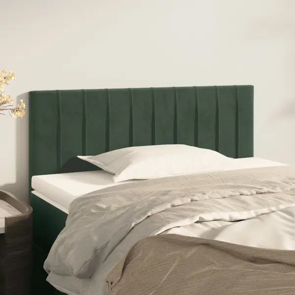 Gossi tablie de pat, verde inchis, 100x5x78/88 cm, catifea
