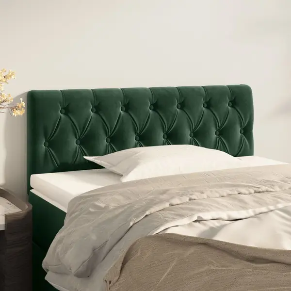 Gossi tablie de pat, verde inchis, 100x7x78/88 cm, catifea