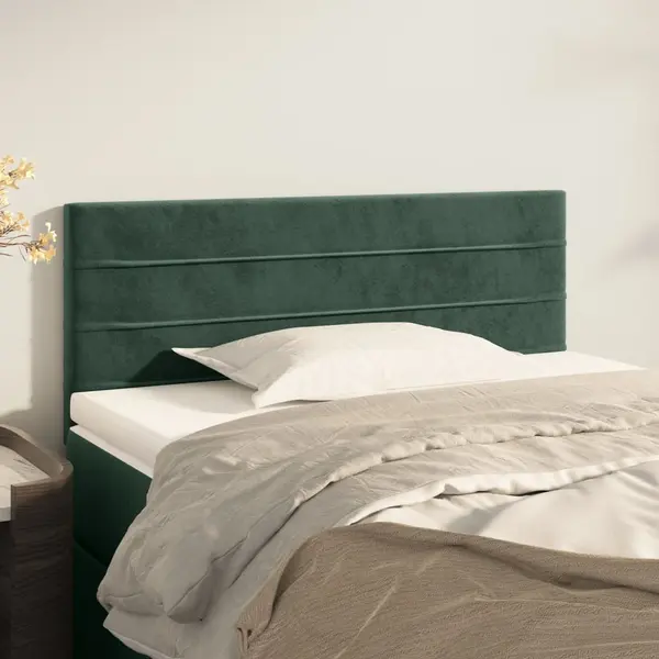 Gossi tablie de pat, verde inchis, 80x5x78/88 cm, catifea