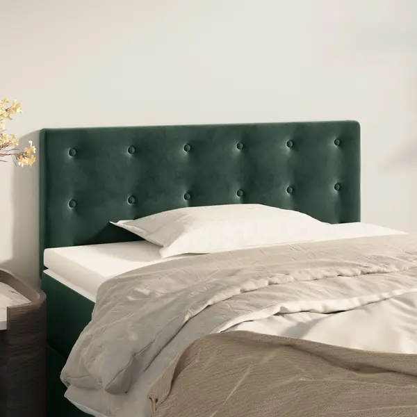 Gossi tablie de pat, verde inchis, 80x5x78/88 cm, catifea