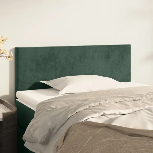 Gossi tablie de pat, verde inchis, 80x5x78/88 cm, catifea