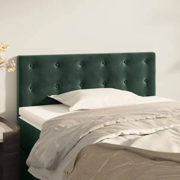 Gossi tablie de pat, verde inchis, 90x5x78/88 cm, catifea