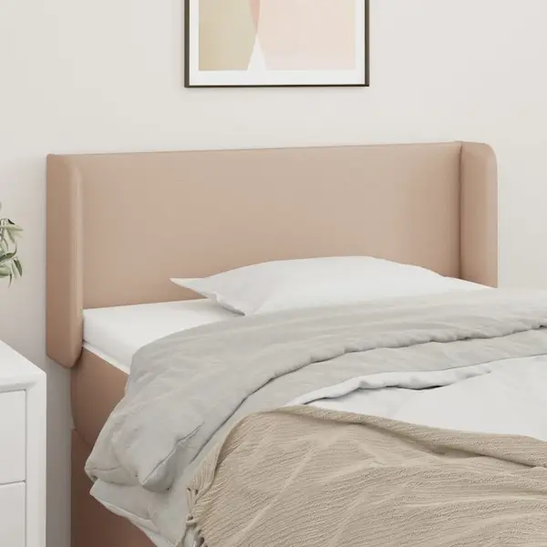 Gossi tablie pat cu aripioare cappuccino 103x16x78/88cm piele eco