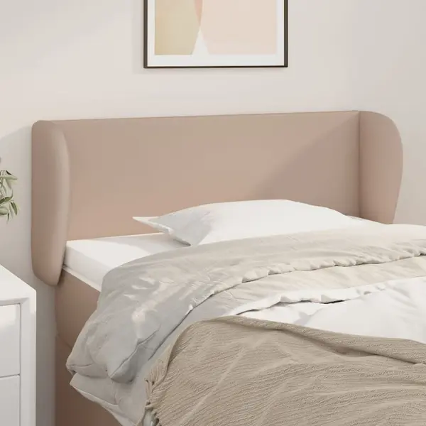 Gossi tablie pat cu aripioare cappuccino 103x23x78/88cm piele eco